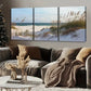 3pcs Coastal Beach Seascape Landscape Wall Art Set Canvas Framed 40x60cm - High Quality Print 100% Australian Made Wall Canvas Ready to Hang