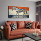 Horse with A Metallic Luster Wall Art Canvas Office Home Room Framed 120x60cm
