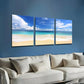 3pcs Romantic Seaside Beach Wall Art Set Canvas Framed 40x60cm - High Quality Print 100% Australian Made Wall Canvas Ready to Hang