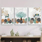 3pcs elk, wealth deer and lucky tree, ginkgo leaf Metal Print Ready to Hang Art