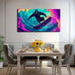 Modern Bohemian Surfing Wall Art Canvas Office Home Room Framed 120x60cm