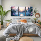 3pcs Serene Waterfall & Mountain Landscape Wall Art Set Canvas Framed 40x60cm - High Quality Print 100% Australian Made Wall Canvas Ready to Hang