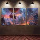 3pcs Nordic Modern Black and White Canvas Framed 40x60cm - High Quality Print 100% Australian Made Wall Canvas Ready to Hang