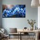 Blue Flowers Lovely Exquisite Wall Art Canvas Office Home Room Framed 80x45cm