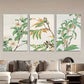 3pcs Collection Features Pink Botanical Art Metal Print Ready to Hang Art