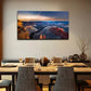 Starry Night Sky Wall Art Canvas Office Home Room Framed 80x45cm