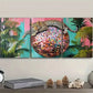 3pcs A Leopard On A Disco Ball Painting Art Metal Print Ready to Hang Art