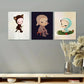 3pcs Nara-Your Next Joke Better Be Funnier Metal Print Ready to Hang Art