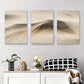 3pcs Tranquil Desert Landscape, Minimalist Metal Print Ready to Hang Art