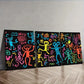 3pcs Surreal character graffiti Wall Art Set Canvas Framed 40x60cm - High Quality Print 100% Australian Made Wall Canvas Ready to Hang