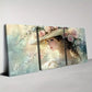 3pcs Beautiful Fashion  Lady with Floral Hat Wall Art Set Canvas Framed 40x60cm - High Quality Print 100% Australian Made Wall Canvas Ready to Hang