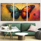 3pcs Magical Rainbow Butterfly Metal Print Ready to Hang Art