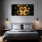 Heart Design with Butterflies Wall Art Canvas Office Home Room Framed 120x60cm