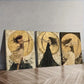 3pcs The girl with the bow and arrow Wall Art Set Canvas Framed 40x60cm - High Quality Print 100% Australian Made Wall Canvas Ready to Hang