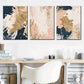 3pcs   Modern abstract fashion Gold Pink Blue   Wall Art Set Canvas Framed 40x60cm - High Quality Print 100% Australian Made Wall Canvas Ready to Hang
