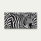 Abstract Zebra Stripes Wall Art Canvas Office Home Room Framed 80x45cm