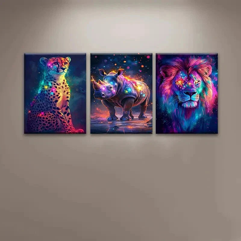 3pcs Spectacular Beach View Window Metal Print Ready to Hang Art