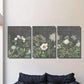 3pcs Rustic Pine Vintage Garden Floral Metal Print Ready to Hang Art