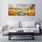 3pcs  Vibrant Countryside Stream & Golden Wheat Wall Art Set Canvas Framed 40x60cm - High Quality Print 100% Australian Made Wall Canvas Ready to Hang