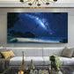 Vibrant Starry Night Beach wall canvas office home room framed 120x60cm