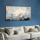 Blooming White Lotus Petals Wall Art Canvas Office Home Room Framed 120x60cm
