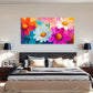 Floral Pattern Décor Modern Wall Art Canvas Office Home Room Framed 120x60cm