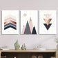 3pcs Abstract Geometric Wall Art Set Canvas Framed 40x60cm - High Quality Print 100% Australian Made Wall Canvas Ready to Hang