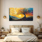 Modern Abstract Sky & Tree Wall Art Canvas Office Home Room Framed 120x60cm