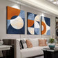 3pcs Modern Abstract Geometric Art Canvas Framed 40x60cm - High Quality Print 100% Australian Made Wall Canvas Ready to Hang
