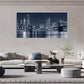 New York Suspension Bridge Wall Art Canvas Office Home Room Framed 120x60cm