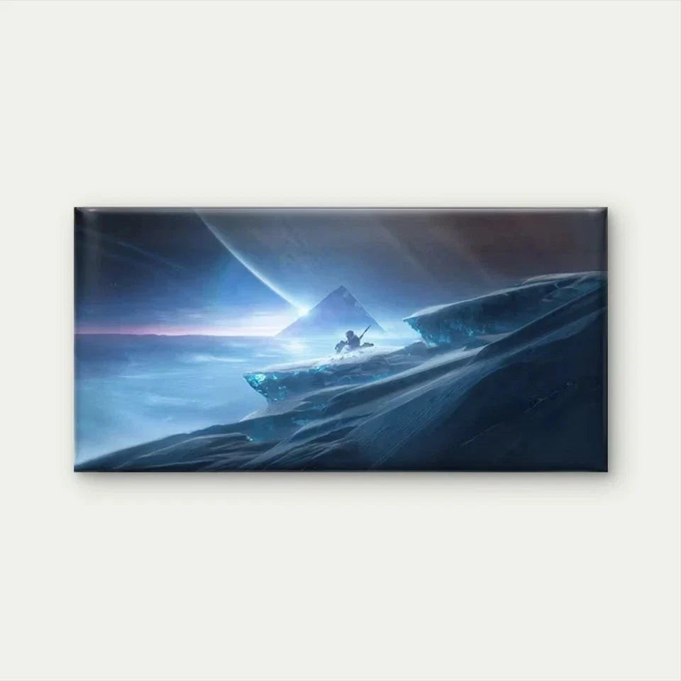 Ice Glaciers North Pole Wall Art Canvas Office Home Room Framed 120x60cm