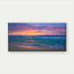 Seaside Beach Sunset Scene Wall Art Canvas Office Home Room Framed 120x60cm