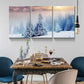 3pcs  Snow Covered Mountains & Trees  Lake Metal Print Ready to Hang Art