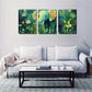 3pcs Elephant Walking in Rainforest Tropical  Wall Art Set Canvas Framed 40x60cm - High Quality Print 100% Australian Made Wall Canvas Ready to Hang