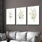 3pcs Modern Botanical Floral Watercolor Wall Art Set Canvas Framed 40x60cm - High Quality Print 100% Australian Made Wall Canvas Ready to Hang