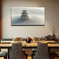 Three White Stones Suitable Wall Art Canvas Office Home Room Framed 120x60cm