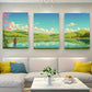 3pcs A Peaceful Scene With a Majestic Metal Print Ready to Hang Art