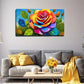 Rose Beautifully Made Wall Art Canvas Office Home Room Framed 120x60cm