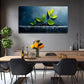 Leaves Symbolizing Life Modern Wall Art Canvas Office Home Room Framed 80x45cm