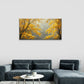 Yellow Trees Forest Wall Art Canvas Office Home Room Framed 80x45cm