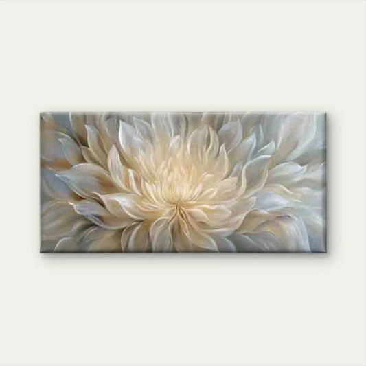 Ethereal Bloom Abstract Floral Wall Art Canvas Office Home Room Framed 80x45cm