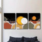 3pcs Featuring Elegant Crystal Porcelain Showcase Metal Print Ready to Hang Art