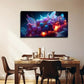 Vibrant Purple & Blue Grape Wall Art Canvas Office Home Room Framed 80x45cm