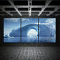 3pcs The Magnificent South Sea Iceberg Metal Print Ready to Hang Art