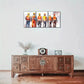 3pcs Architectural Wall Art with Helmeted Workers Metal Print Ready to Hang Art