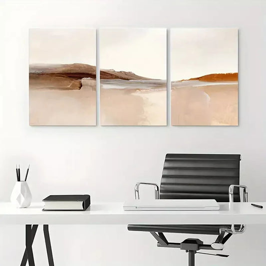 3pcs Ocean Wave Abstract Artwork Canvas Framed 40x60cm - High Quality Print 100% Australian Made Wall Canvas Ready to Hang