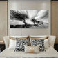 Features A Small Tree Scene Wall Art Canvas Office Home Room Framed 120x60cm