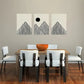 3pcs  Mountain & Sun Landscape  Metal Print Ready to Hang Art