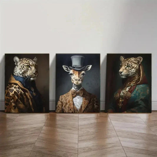 3pcs Renaissance Posters Victorian Portraits Metal Print Ready to Hang Art