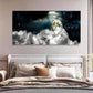 Cosmic Sci-Fi Landscape Night Wall Art Canvas Office Home Room Framed 120x60cm